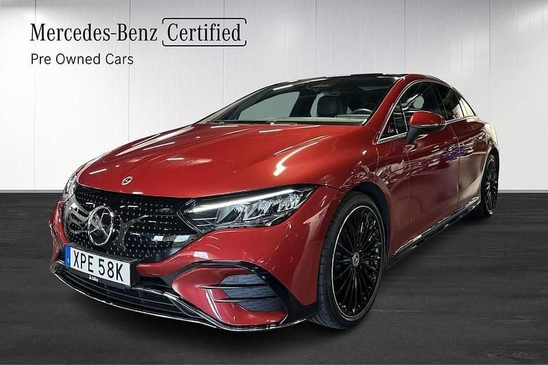 Röd Begagnad 2024 Mercedes EQE350 AMG line Sedan | 609 900 kr - Bild 1/3