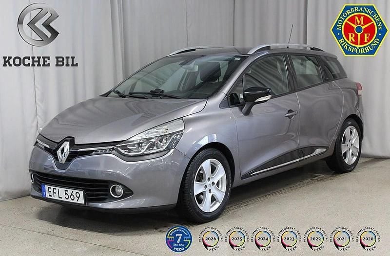 Begagnad Renault Clio GrandTour 90 HK (66 kW) 2014 Grå Kombi