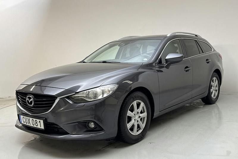 Grå Begagnad 2014 Mazda 6 Optimum Kombi | 98 000 kr (Superpris) - Bild 1/4