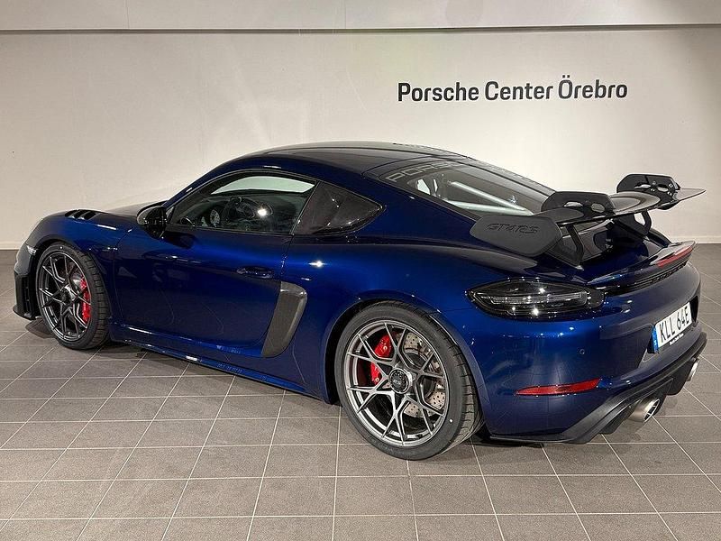 Ny Porsche 718 Cayman GT4 501 HK (368 kW) 2025 Blå Sportkupé