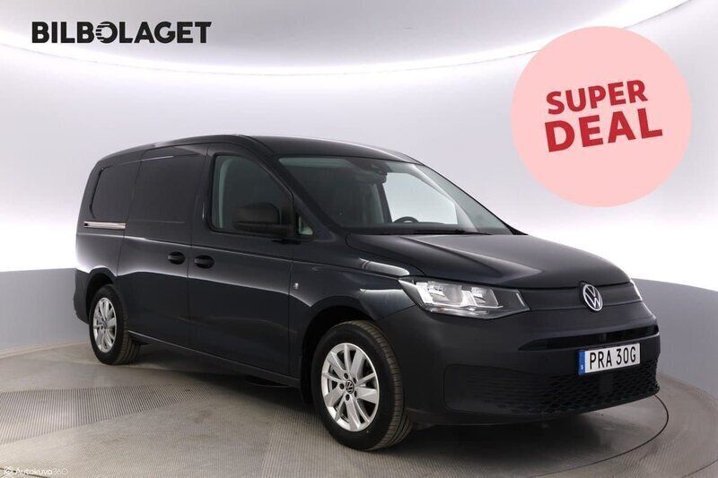 Mörkblå (blå) Begagnad 2024 VW Caddy Maxi Minibuss | 339 500 kr (Lite dyr) - Bild 1/4