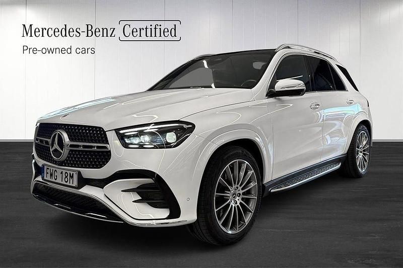 Vit Begagnad 2025 Mercedes GLE350 AMG line SUV | 979 000 kr - Bild 1/4