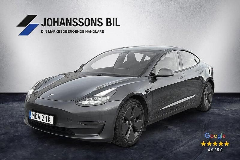 Begagnad Tesla Model 3 Long Range AWD 366 kW (498 HK) 2021 Grå Sedan