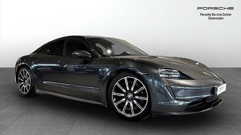 Mörkgrå Begagnad 2020 Porsche Taycan 4S Sedan | 695 000 kr - Bild 1/4