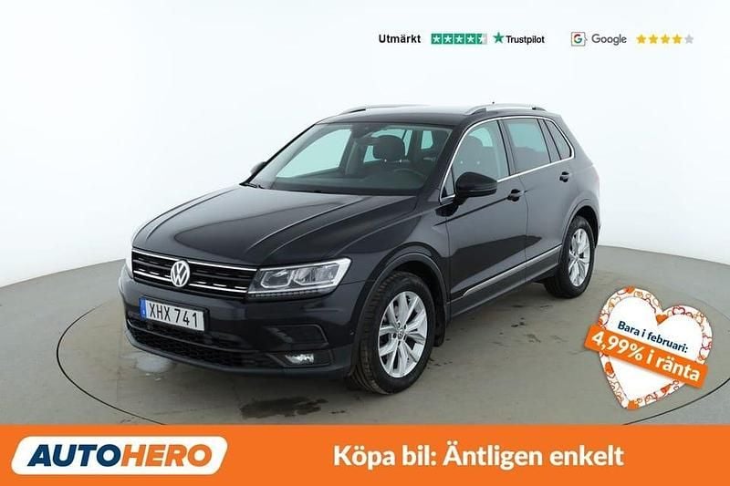 Begagnad VW Tiguan Comfortline 151 HK (111 kW) 2018 Svart SUV