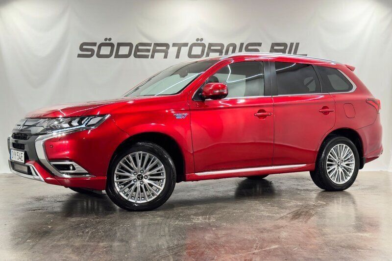 Röd Begagnad 2019 Mitsubishi Outlander P-HEV SUV | 259 900 kr (Marknadspris) - Bild 1/4
