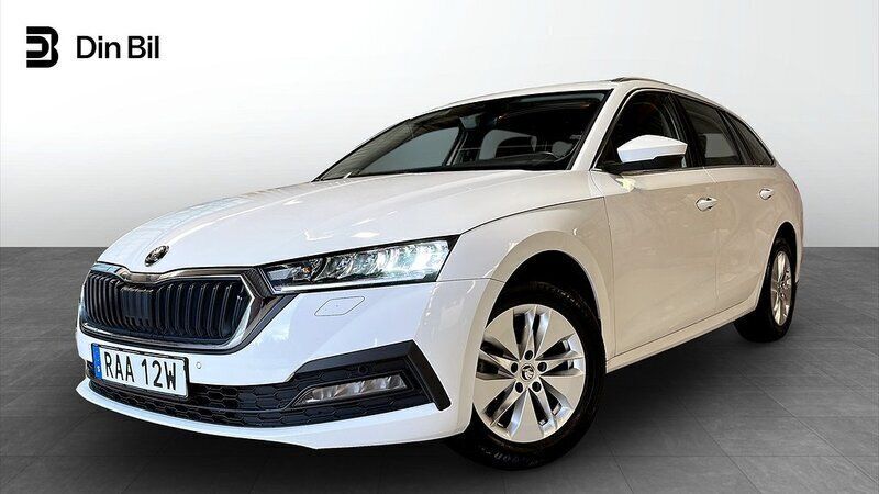 Vit Begagnad 2022 Skoda Octavia Ambition Kombi | 214 900 kr (Bra pris) - Bild 1/4