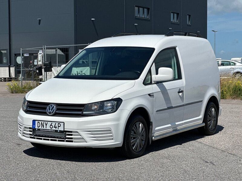 Vit Begagnad 2019 VW Caddy Minibuss | 99 900 kr (Bra pris) - Bild 1/4