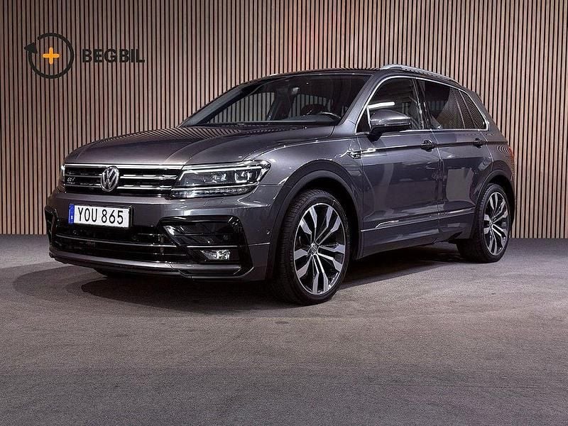 Silver Begagnad 2017 VW Tiguan R-line SUV | 248 700 kr (Lite dyr) - Bild 1/4
