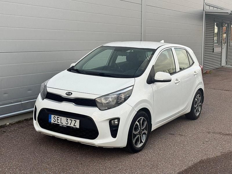 Vit Begagnad 2019 Kia Picanto Halvkombi | 69 900 kr (Lite dyr) - Bild 1/4