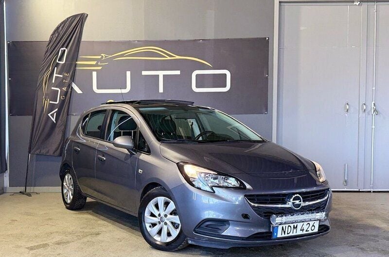 Grå Begagnad 2016 Opel Corsa Enjoy Halvkombi | 84 900 kr (Marknadspris) - Bild 1/4