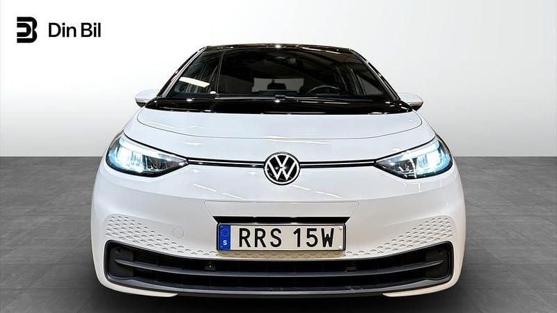 Begagnad VW ID.3 Comfortline 150 kW (204 HK) 2021 Vit Halvkombi