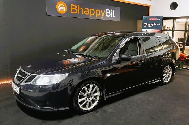 Svart Begagnad 2008 Saab 9-3 Vector Kombi | 34 900 kr (Marknadspris) - Bild 1/4