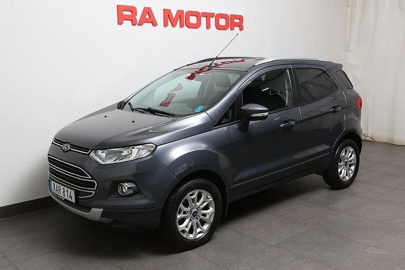Grå (grå metallic ) Begagnad 2016 Ford Ecosport Titanium SUV | 129 900 kr - Bild 1/3