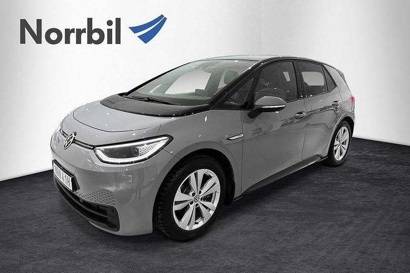 Begagnad VW ID.3 Pro Performance 150 kW (204 HK) 2021 Grå Halvkombi
