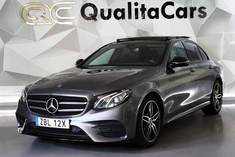 Grå Begagnad 2019 Mercedes E200 AMG Sedan | 349 900 kr (Lite dyr) - Bild 1/4