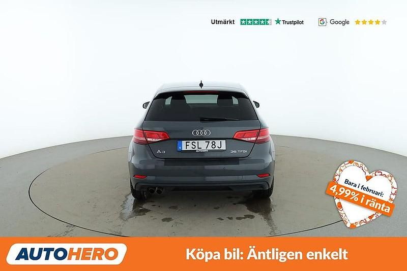 Begagnad Audi A3 Sportback 150 HK (110 kW) 2019 Grå Halvkombi