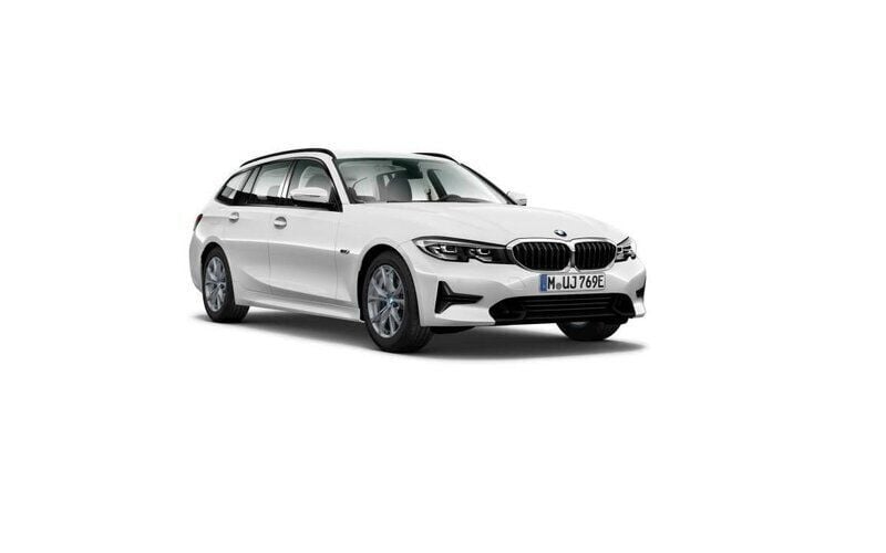 Vit Begagnad 2022 BMW 330e Sport Line Kombi | 309 500 kr (Superpris) - Bild 1/4