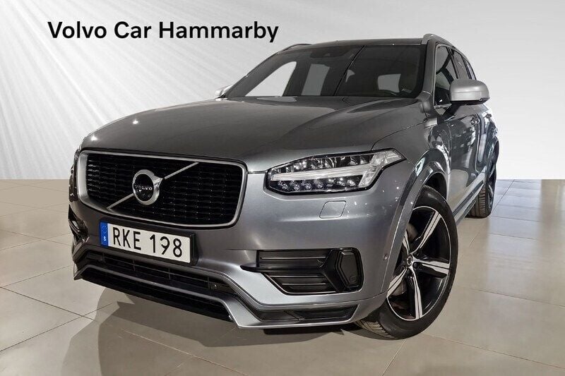 Grå Begagnad 2019 Volvo XC90 R-Design SUV | 499 000 kr (Marknadspris) - Bild 1/3
