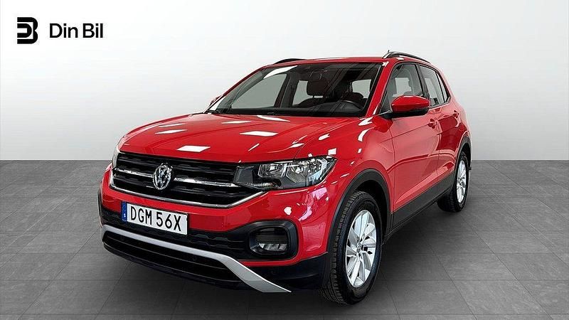 Röd (flash red) Begagnad 2019 VW T-Cross Life SUV | 169 900 kr (Lite dyr) - Bild 1/4