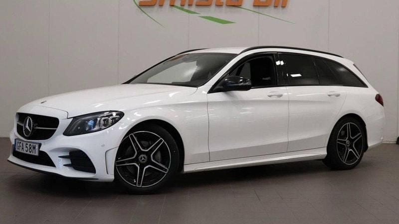 Vit Begagnad 2021 Mercedes C220 AMG Kombi | 269 990 kr (Marknadspris) - Bild 1/3