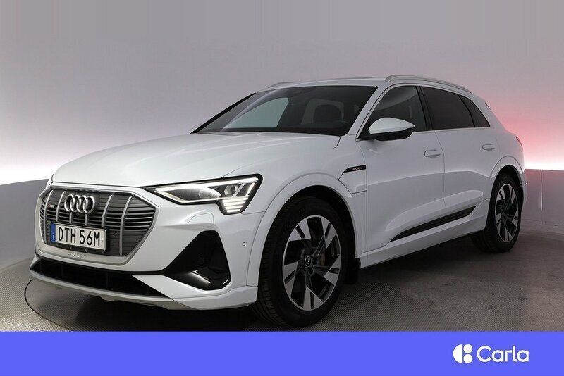 Vit Begagnad 2021 Audi e-tron S-Line SUV | 434 900 kr (Marknadspris) - Bild 1/4
