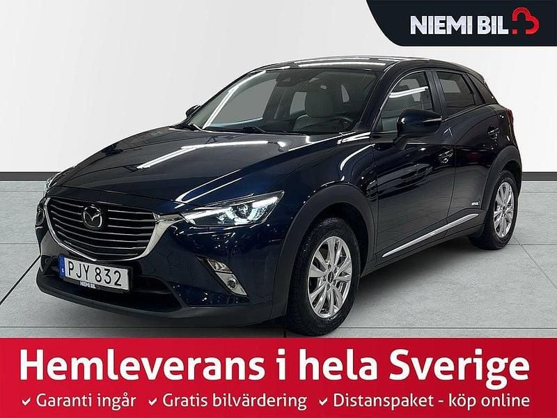 Blå Begagnad 2017 Mazda CX-3 Optimum SUV | 179 900 kr (Marknadspris) - Bild 1/3