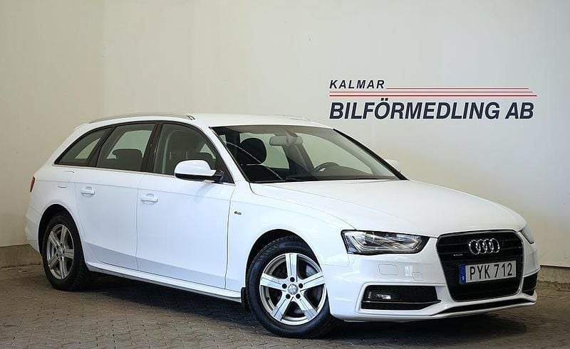 Begagnad Audi A4 S-Line 150 HK (110 kW) 2015 Vit Kombi