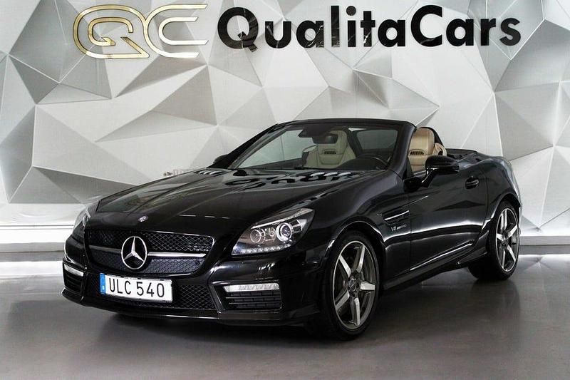 Begagnad Mercedes SLK55 AMG AMG 422 HK (310 kW) 2013 Svart Cab
