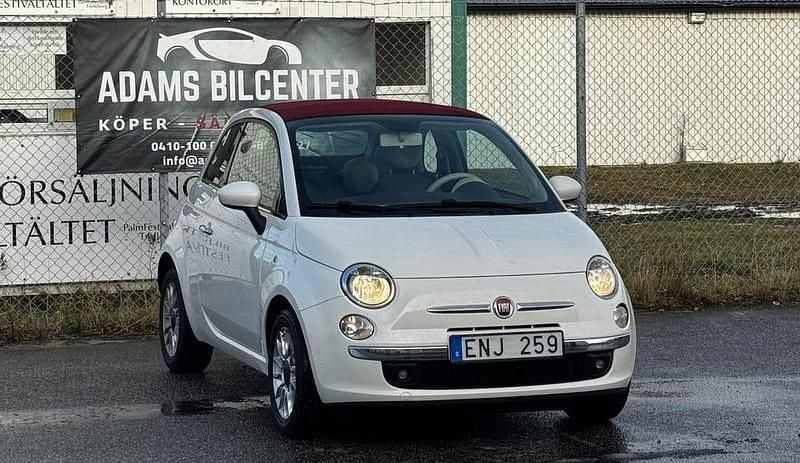Vit Begagnad 2013 Fiat 500C Lounge Cab | 79 900 kr (Marknadspris) - Bild 1/4