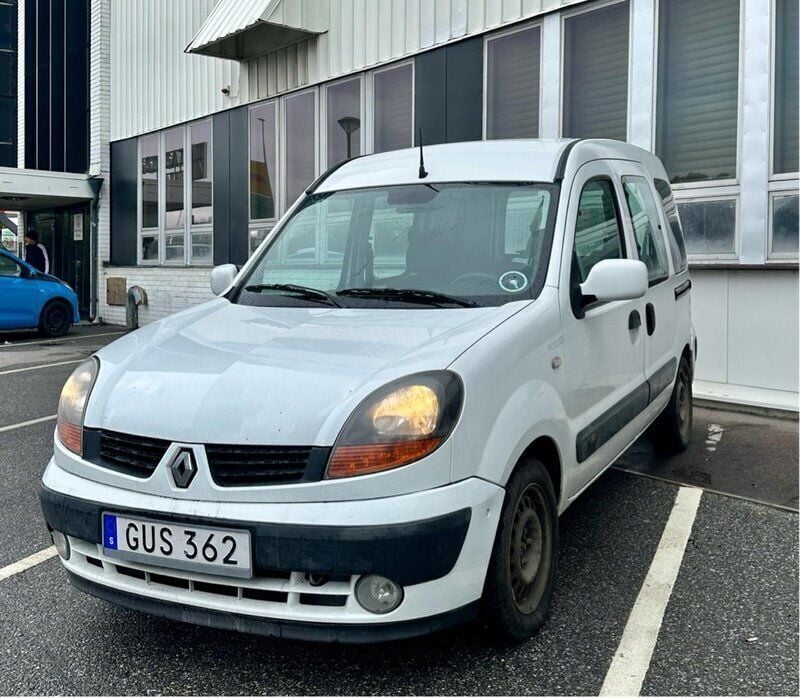 Vit Begagnad 2008 Renault Kangoo Minibuss | 38 000 kr - Bild 1/4