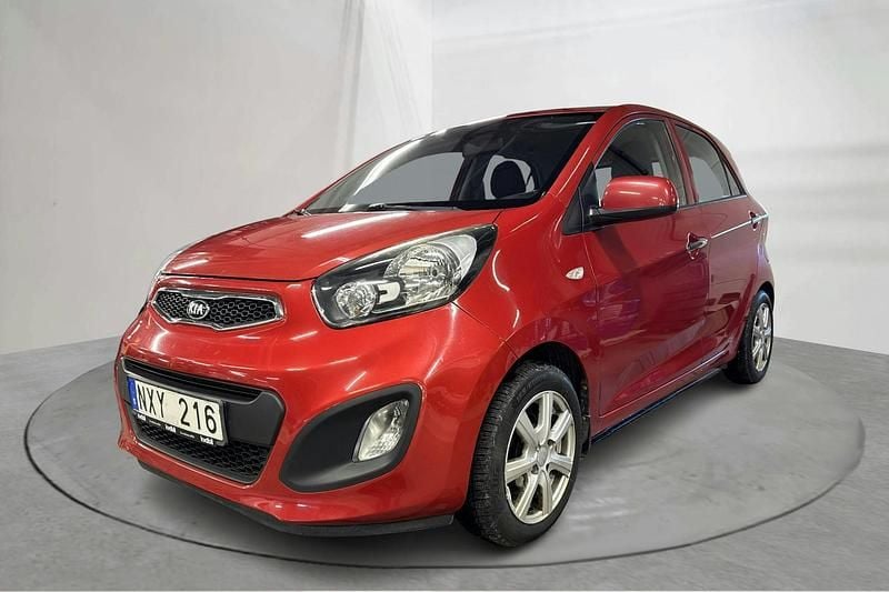 Begagnad Kia Picanto 69 HK (50 kW) 2013 Röd Halvkombi