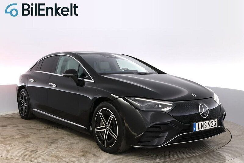 Svart Begagnad 2022 Mercedes EQE350 AMG line Sedan | 499 900 kr - Bild 1/4