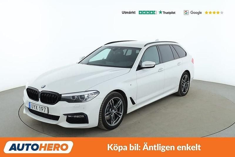 Vit Begagnad 2018 BMW 520 M Sport Kombi | 285 000 kr (Marknadspris) - Bild 1/4