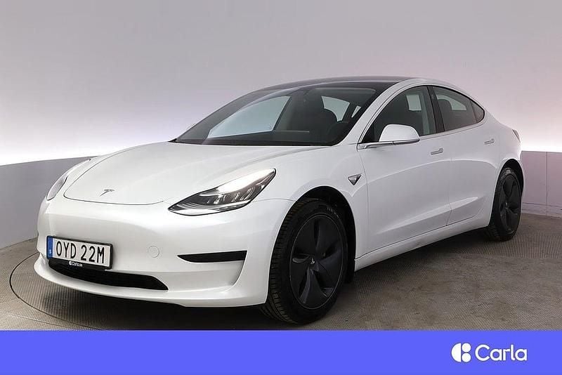 Vit Begagnad 2020 Tesla Model 3 Standard Range Plus Sedan | 234 900 kr (Marknadspris) - Bild 1/4