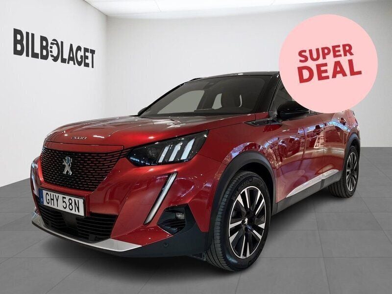 Röd Begagnad 2021 Peugeot e-2008 GTi SUV | 199 500 kr (Bra pris) - Bild 1/4