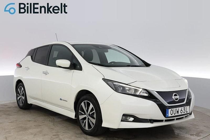 Vit Begagnad 2019 Nissan Leaf Halvkombi | 144 900 kr (Marknadspris) - Bild 1/4