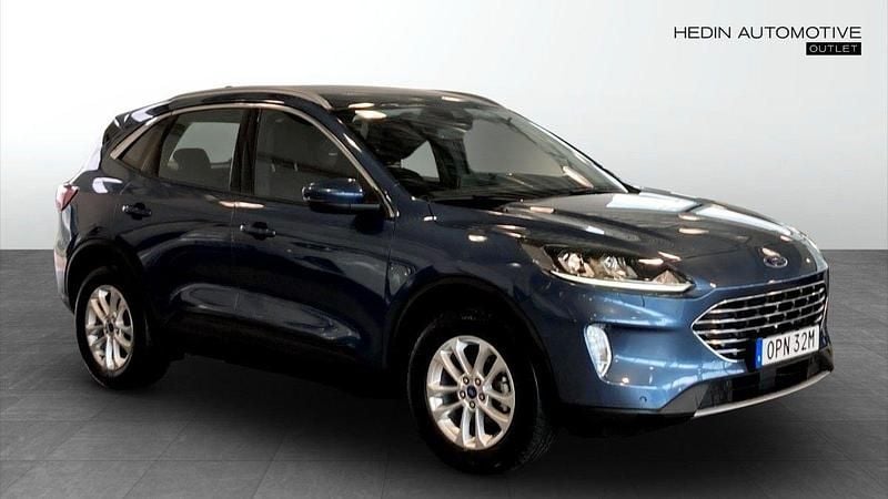 Blå (blue) Begagnad 2021 Ford Kuga Titanium SUV | 217 900 kr (Superpris) - Bild 1/4