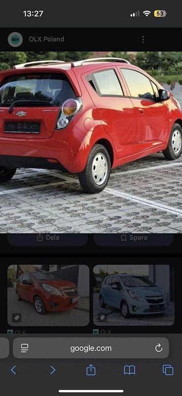 Röd Begagnad 2012 Chevrolet Spark Halvkombi | 35 000 kr (Marknadspris) - Bild 1/2
