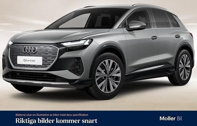 Grå Begagnad 2022 Audi Q4 e-tron Advanced SUV | 269 900 kr (Marknadspris) - Bild 1/4