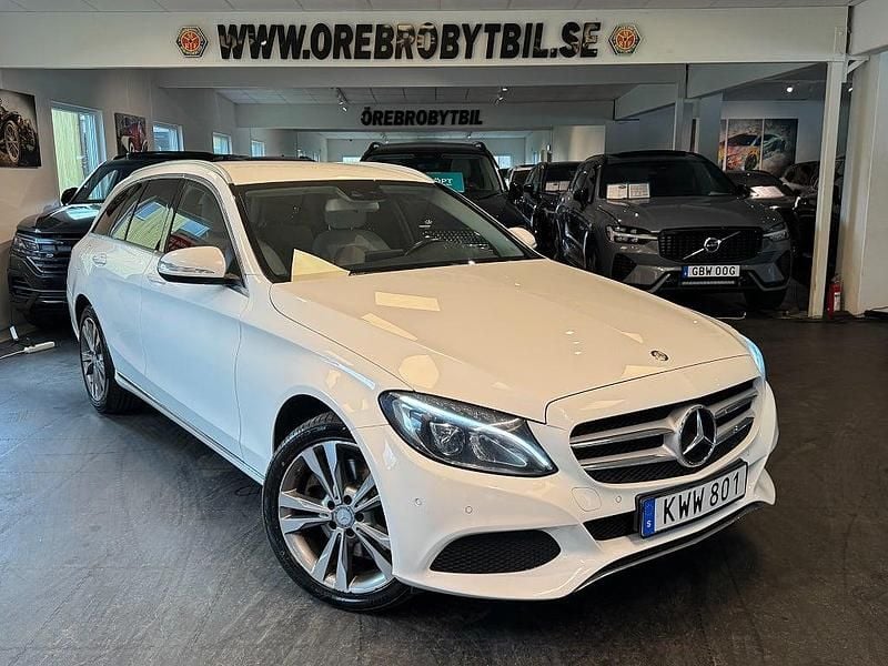 Begagnad Mercedes C250 204 HK (150 kW) 2015 Vit Kombi