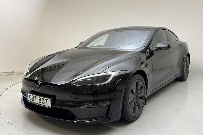 Svart Begagnad 2023 Tesla Model S Long Range AWD Sedan | 594 000 kr - Bild 1/4