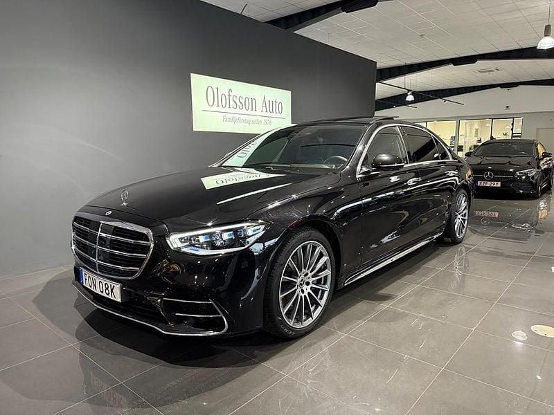 Svart Begagnad 2023 Mercedes S580 AMG Line Premium Plus Sedan | 1 295 000 kr - Bild 1/4