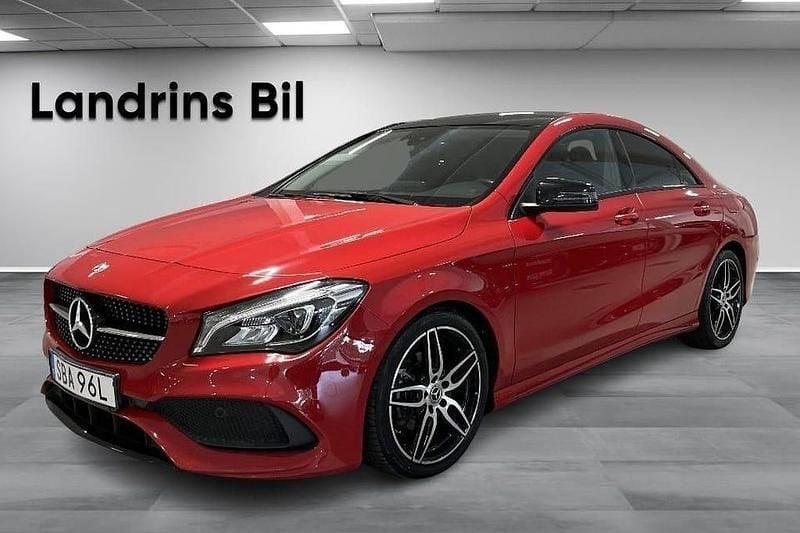 Röd Begagnad 2019 Mercedes CLA200 AMG Sportkupé | 239 900 kr (Marknadspris) - Bild 1/4