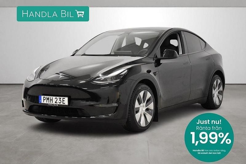 Svart Begagnad 2022 Tesla Model Y Long Range AWD SUV | 429 900 kr - Bild 1/3