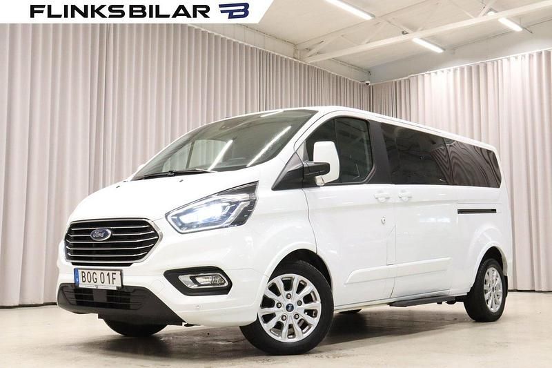 Vit Begagnad 2021 Ford Tourneo Custom Minibuss | 319 900 kr (Superpris) - Bild 1/4