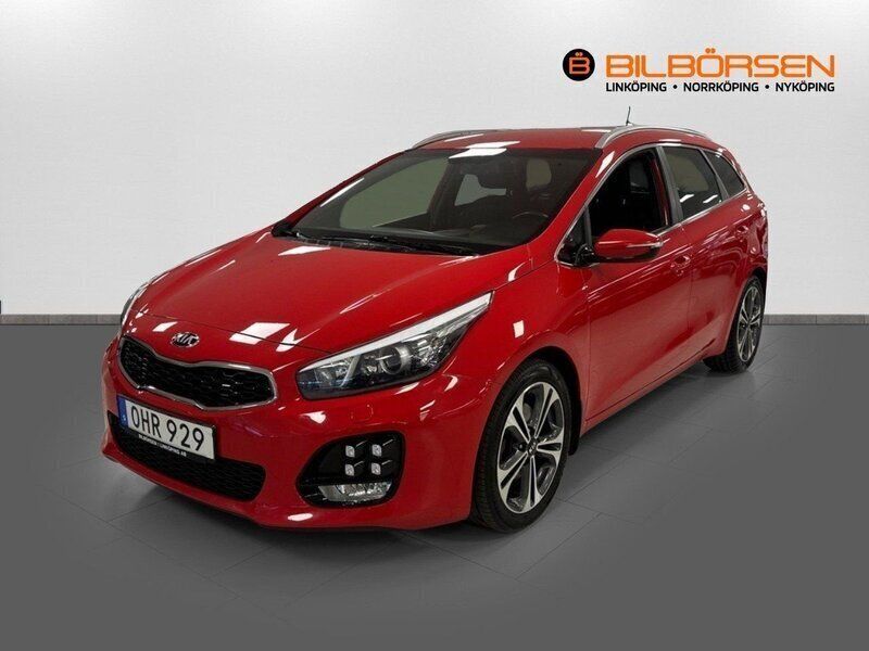 Röd Begagnad 2016 Kia Ceed Sportswagon GT-Line Kombi | 129 900 kr (Marknadspris) - Bild 1/4