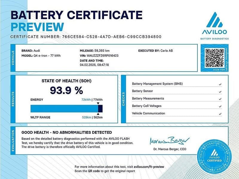 Begagnad Audi Q4 e-tron Sport 210 kW (286 HK) 2023 Grå SUV