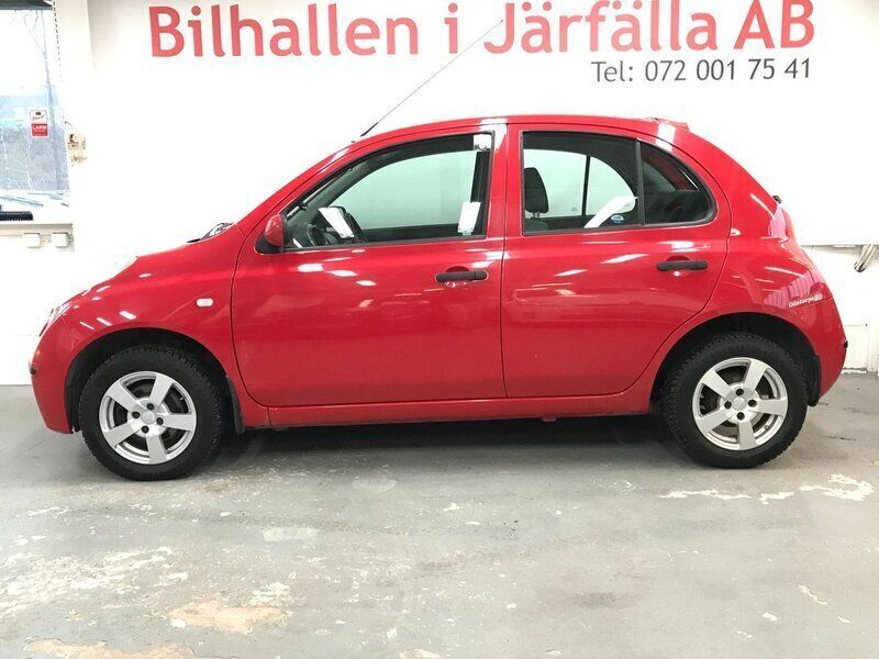 Röd Begagnad 2007 Nissan Micra Halvkombi | 36 900 kr (Lite dyr) - Bild 1/4