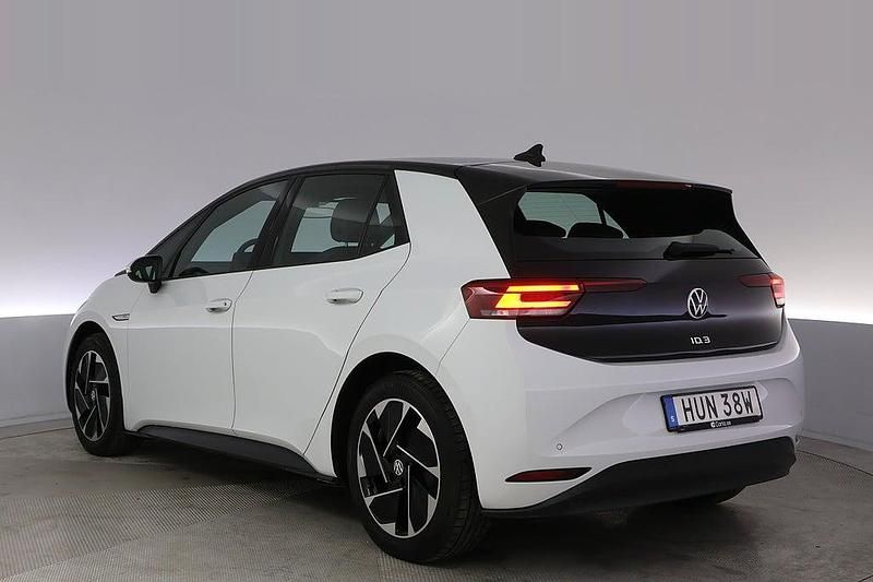 Begagnad VW ID.3 Pro Performance 150 kW (204 HK) 2021 Vit Halvkombi